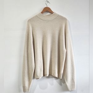 Soft Cozy Cream Gap Funnel Neck Sweater